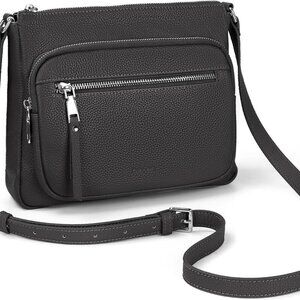 Genuine Leather Crossbody Bags for Women Medium Size RFID Blocking Leather Purse